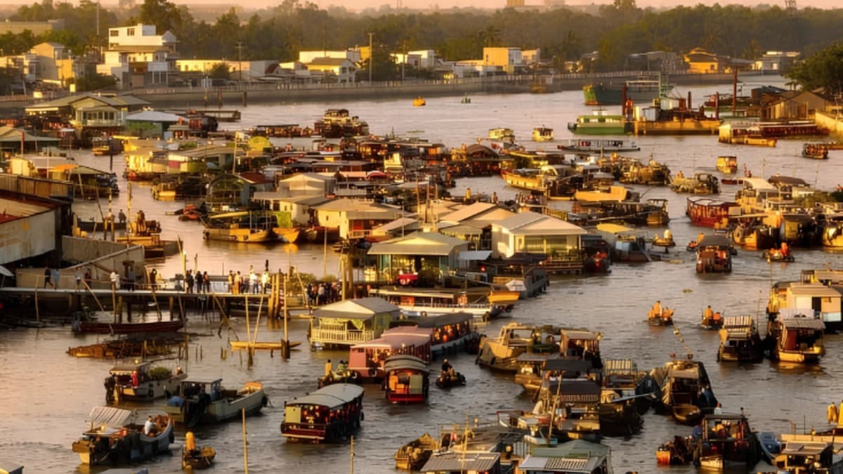 Marché flottant de Cái Răng